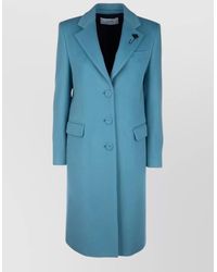 Lardini - Longline Coat Notch Lapel Back Vent - Lyst