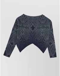 Circus Hotel - Mesh Top Geometric Pattern Asymmetric Hem - Lyst