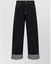 KENZO - Cotton Straight-Leg Jeans - Lyst