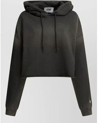 Golden Goose - Cropped Oversized Cotton Hoodie - Lyst
