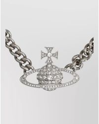 Vivienne Westwood - Crystal-Embellished Chain Necklace - Lyst