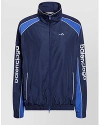 Balenciaga - High Collar Jacket Elasticated Cuffs Pockets - Lyst