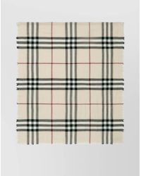 Burberry - Wool Giant Check Long Scarf - Lyst