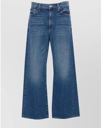 Mother - Regular Fit Denim Trousers With Contrast Stitching - Lyst