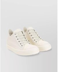 Rick Owens - Leather Low-Top Sneakers Rubber Sole - Lyst