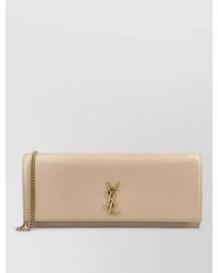 Saint Laurent - Kate Clutch Grain De Poudre Leather Chain - Lyst