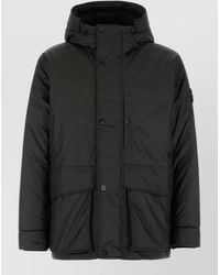 Stone Island - Nylon Polyester Hooded Parka Casual Fit - Lyst