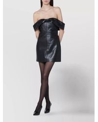 Anine Bing - Faux Leather Mini Dress - Lyst