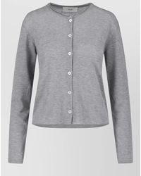DUNST - Long Sleeve Round Neck Knit Top - Lyst