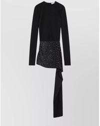 The Attico - Crystal-Embellished Mini Dress - Lyst