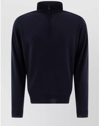 John Smedley - Sweater Ribbed Collar Cuffs Hem - Lyst