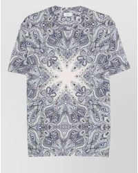 Etro - Roma Paisley Print Short Sleeve T Shirt - Lyst