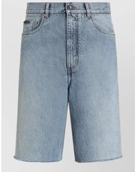 Dolce & Gabbana - Denim Shorts Belt Loops Five Pocket Design - Lyst