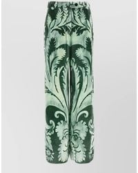 F.R.S For Restless Sleepers - Silk Floral-Print Wide-Leg Trousers - Lyst