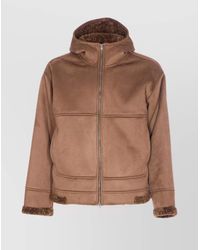 Herno - Hooded Jacket With Front Pockets And Sleeves - Lyst