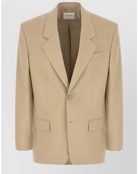 Saint Laurent - Wool Silk Single-Breasted Blazer - Lyst