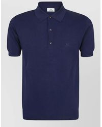 Etro - Cotton Knit Regular-Fit Short-Sleeve Polo Shirt - Lyst