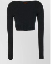 Heron Preston - Ribbed V-Neck Cropped Cardigan - Lyst