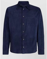 Brunello Cucinelli - Leather Shirt - Lyst