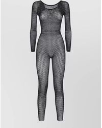 Wolford - Daisy Net Long Sleeve Full Length Catsuit - Lyst