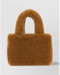 AMINA MUADDI - Shearling Shoulder Bag - Lyst
