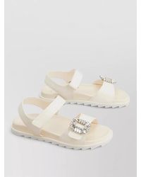 Roger Vivier - Crystal-Embellished Sandals - Lyst