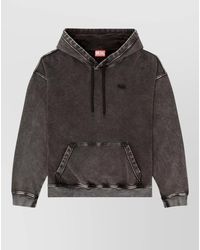 DIESEL - Logo-Embroidered Hooded Sweatshirt - Lyst