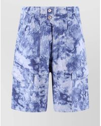 Isabel Marant - Tie-Dye Cotton Cargo Bermuda Shorts - Lyst