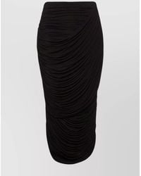 Magda Butrym - Draped Slim-Fit Midi Skirt - Lyst