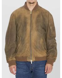 Golden Goose - Bomber Leather Jacket - Lyst