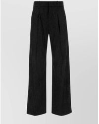 Isabel Marant - Embroidered Wool Blend Lisetta Pant - Lyst