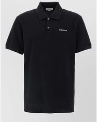 McQueen - Cotton Piqué Short-Sleeve Polo Shirt - Lyst