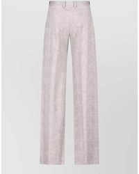 Ermanno Scervino - High-Rise Pleated Wide-Leg Tailored Trousers - Lyst