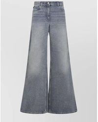 Courreges - Wide-Leg Denim Trousers With Belt Loops - Lyst