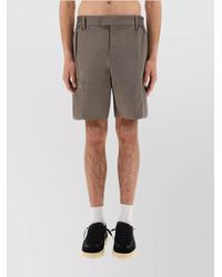 Represent - Cotton Blend Cargo Bermuda Shorts - Lyst