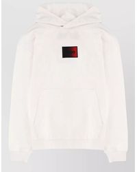 HUGO - Hooded Sweatshirt Logo Patch Front Pocket - Lyst