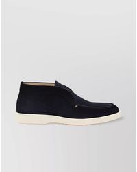 Santoni - Suede Loafers - Lyst