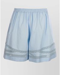 Ermanno Scervino - Shorts Lace Trim Button Detail Design - Lyst