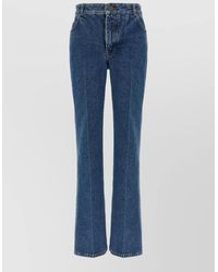 Balmain - Embroidered Straight-Leg Jeans - Lyst