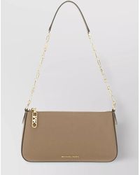 Michael Kors - Medium Clutch Bag Empire Logo Chain Strap Rectangular - Lyst