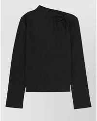 Theory - Cotton V-Neck Blouse - Lyst