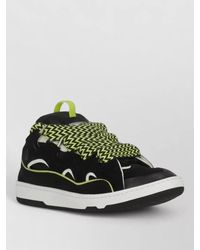 Lanvin - Low Top Leather Sneakers Lace Detail - Lyst