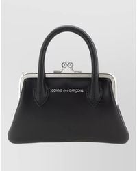 Comme des Garçons - Leather Kiss-Lock Wallet - Lyst
