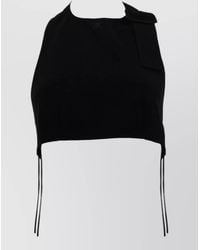 Courreges - Cropped Open Back Top - Lyst