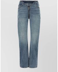 Alexander Wang - V Dip Waistband Straight Leg Jeans - Lyst
