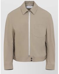 Celine - Cotton Jacket Horn Buttons Shirt Collar - Lyst