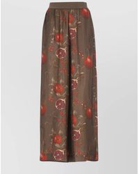 Uma Wang - Floral Wide-Leg Trousers Pockets - Lyst
