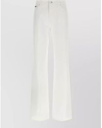 Dolce & Gabbana - Denim High-Rise Flared Wide-Leg Trousers - Lyst