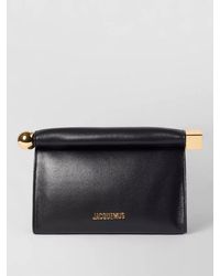 Jacquemus - Le Rond Carré Lamb Leather Clutch Bag - Lyst