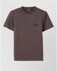 Jacquemus - Cotton Ribbed Crew Neck Short-Sleeve T-Shirt - Lyst